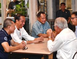 Presiden Jokowi Nikmati Malam Santai di Kafe dan Sapa Warga Lampung Tengah