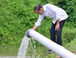 Tinjau Pompanisasi di Bantaeng, Presiden: Tingkatkan Produktivitas Pertanian dan Antisipasi Kekeringan