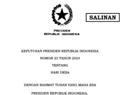 Presiden Joko Widodo Tetapkan 15 Januari Sebagai Hari Desa