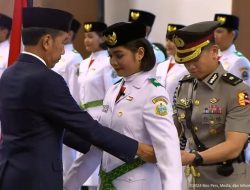 Presiden Joko Widodo Kukuhkan 76 Anggota Paskibraka Tahun 2024 dari 38 Provinsi