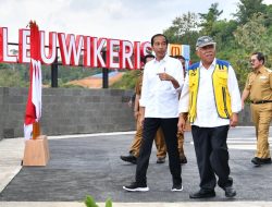 Presiden Joko Widodo Sampaikan Manfaat Multifungsi Bendungan Leuwikeris di Tasikmalaya
