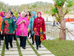 Ibu Iriana dan OASE KIM Kunjungi Embung MBH di IKN