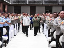 Menhan Prabowo Subianto Hadiri Pengarahan Presiden Joko Widodo Kepada Pejabat TNI dan Polri di IKN