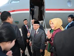 Selesai Hadiri Rangkaian Kegiatan KTT ASEAN ke-44 dan 45, Wapres Ma’ruf Amin Kembali ke Tanah Air