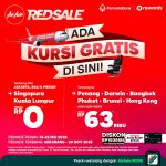AllReleaseid – Indonesia AirAsia Hadirkan “AirAsia Red Sale” dengan Kursi Gratis ke Singapura dan Kuala Lumpur