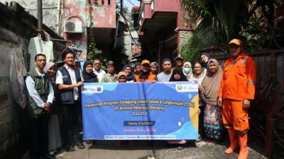 Dukung Kesehatan Masyarakat, Brantas Abipraya Resmikan STBM di Cipinang Cempedak